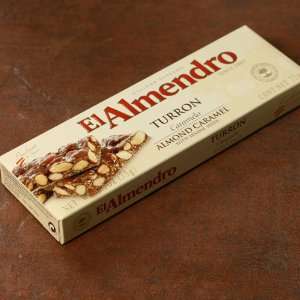 Almond Caramel Turron with Sesame Seeds Grocery & Gourmet Food