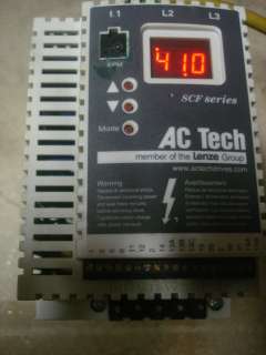 AC TECH LENZE SF450 ADJUSTABLE AC DRIVE 5HP  