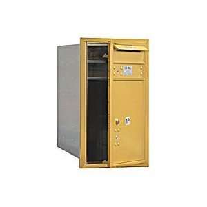   Alone Parcel Locker   1 PL5 with Outgoing Mail Compartment   Gold
