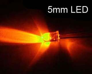 200pcs 5mm 5000mcd Lamp Ultra Bright Orange LED NEW M  