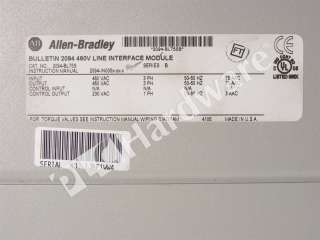 Allen Bradley 2094 BL75S Line Interface Module 460V 75A  