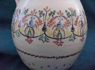 Vintage Art Pottery Coffee Pot & 6 Mugs Signed A.H. Puente,Spain