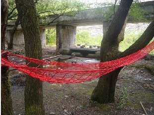 High Strength Nylon Rope Sleep Rest Gear Camp Hammock  