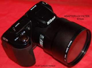 camera lens adapter for nikon coolpix l100 67mm uv ultraviolet filter 