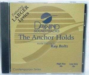 Ray Boltz The Anchor Holds NEW Accompaniment CD  