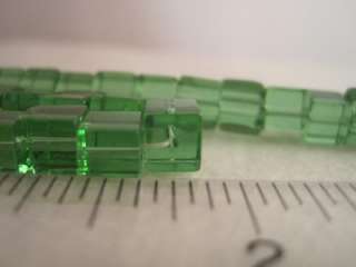 Glass Cube Shape Beads, 6x6mm, 24pcs, U Choose Color  