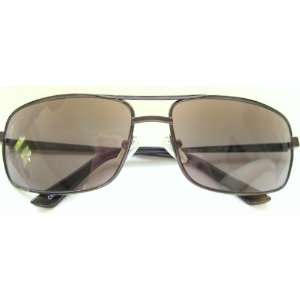 Sunlight Readers (SD3) Aviator Style, Black Metal Frame Sunglasses, +1 