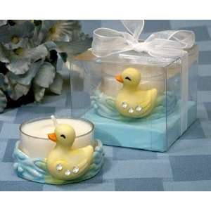 Cuddly Rubber Ducky Candle Holder   Blue Toys & Games