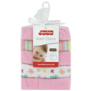  Fisher Price Washcloths   Pink, 5 ct Health & Personal 