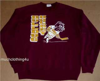   bulldogs SWEATER sweatshirt SHIRT hockey CHAMP wcha UMD mn M medium