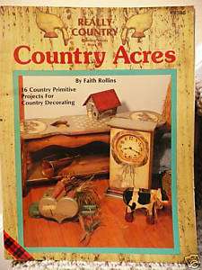 Country Acres Book 14 Faith Rollins Primitive Folk Art Decorative 