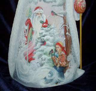 Nice Russian Hand Carved Wood Santa pictures Snow Maiden Father Frost 