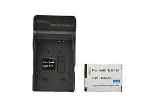 SAMSUNG TL320 WB100 WB650 BATTERY SLB 11A + CHARGER  
