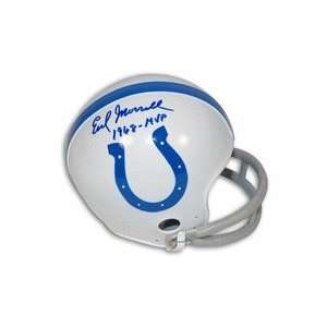  Earl Morrall Baltimore Colts Autographed Throwback Mini 