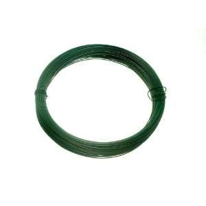  GREEN PLASTIC COATED GARDEN FENCE WIRE 1.2 MM x 0.75 MM x 