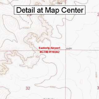 USGS Topographic Quadrangle Map   Easterly Airport, Nebraska (Folded 