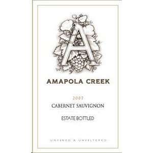  Amapola Creek Cabernet Sauvignon 2007 750ML Grocery 