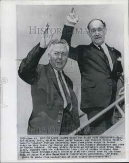   Photo Harold Wilson British Politician Patrick Gordon Walker  