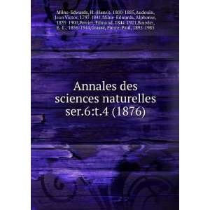  Annales des sciences naturelles. ser.6t.4 (1876) H 