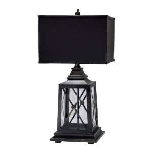    Burnish Lantern Lamp Dimensions H28 W14.5