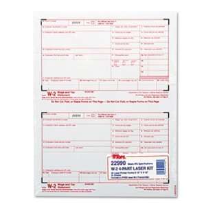    TOPS 22990   W 2 Tax Form, Four Part Carbonless, 50 Forms   TOP22990