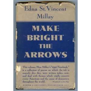   the Arrows 1940 Notebook 1st Edition Edna St. Vincent Millay Books