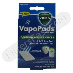  Vicks VVP 6 Vaporizer Scent Pad 5 Pack w/ 1 Bonus 
