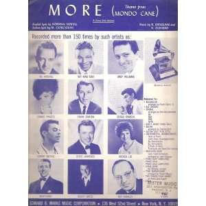  Sheet Music More Theme from Mondo Cane 50 