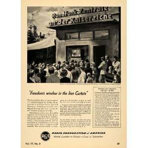  1951 Ad Radio Corporation America Television Germany 