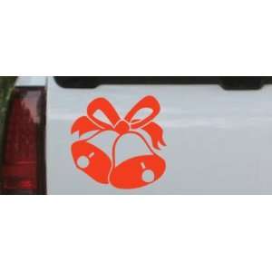 Red 18in X 18.0in    Christmas Bells Christian Car Window Wall Laptop 