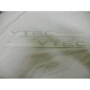  SOHC Vtec Racing Decal Sticker (New) Silver X2