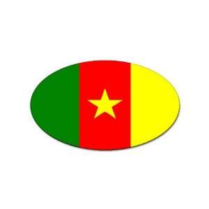  Cameroon Flag Oval Magnet