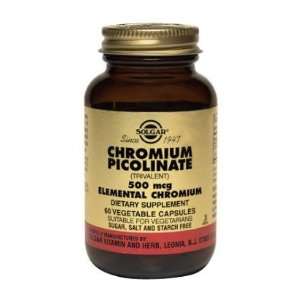 Chromium Picolinate 500 mcg 120 Vegetable Capsules Health 