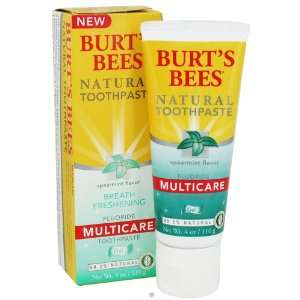 Burts Bees Oral Care Multicare Fluoride Gel Toothpaste, Spearmint 4 