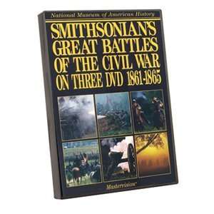 Smithsonians Great Civil War Battles 3 Disc DVD Set 