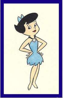 Betty Rubble Flintstones Cartoon Color Etching #29 Hanna Barbera Sowa 