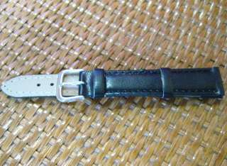Brand New 16mm Black Leather Wrist Watch Band,50 Pcs  