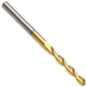 Cleveland 2165TN High Speed Steel Short Length Drill Bit, TiN Coated 