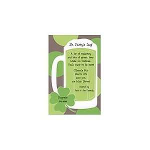  Green Beer Invitation Holiday Invitations Health 