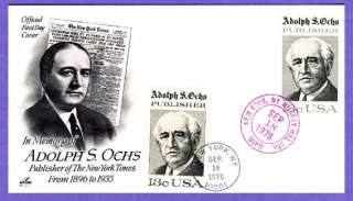 Shown above is a cover from ArtCraft for Adolph S. Ochs, Scott 1700 