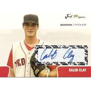 2007 Just Minors Just Autographs Signatures 10 Caleb Clay   Boston Red 