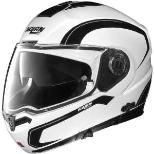 Nolan N104 Modular Graphics Helmet, Action White/Silver/Black, Helmet 