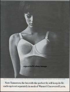 1962 Vintage Warners Tomorrow Mesh Dupont Lycra Bra Print Photo AD 