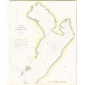  U.S. Coast Survey by Bache 1855 Antique Map of Tampa Bay 