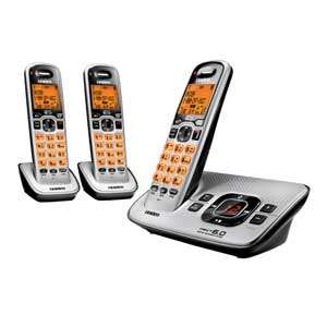  Uniden D1680 3 Cordless Phone/Answering System with 3 