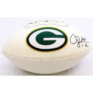 CLAY MATTHEWS SIGNED AUTOGRAPHED FOOTBALL GREEN BAY PACKERS COA 
