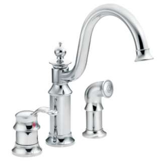 Moen S711 Waterhill One handle High Arc Kitchen Faucet with Side Spray 