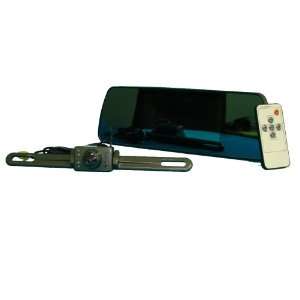  License Plate Back Up Camera with 7 Mirror Screen and 