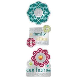  American Traditional Metal Charm Stickers, A Family Affair 