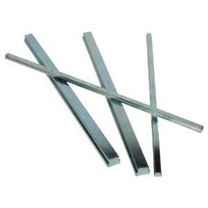 Low Carbon Steel Step Keystock, Type 2, Zinc Plated, 1/4 x 1/8 x 5 